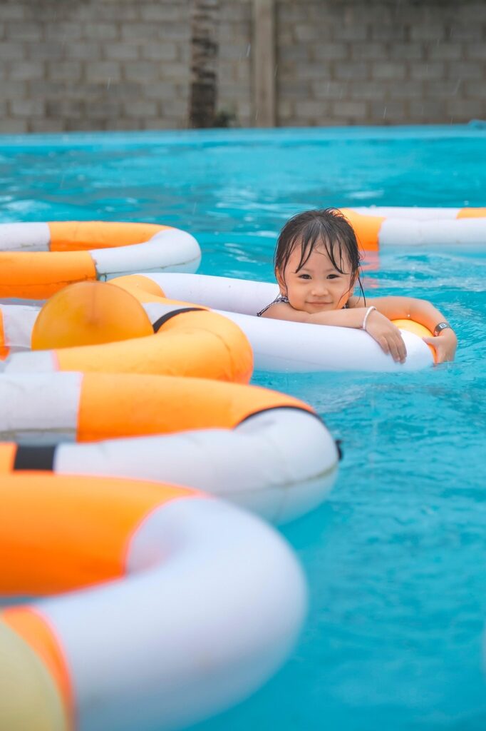 swim, nature, child, pool, outdoors, summer, vacation, kid